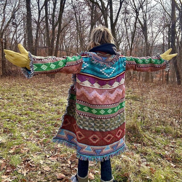 Joshua Tree Dreams Western Blanket Coat