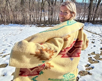 Sunshine Of Your Love Western Fleece Blanket Coat