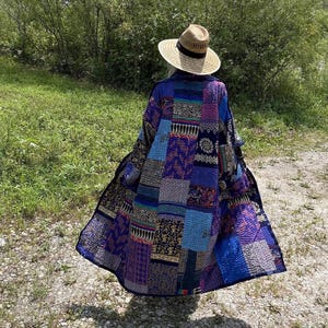 Sapphire Sweetheart Lightweight Patchwork Quilt Jacket