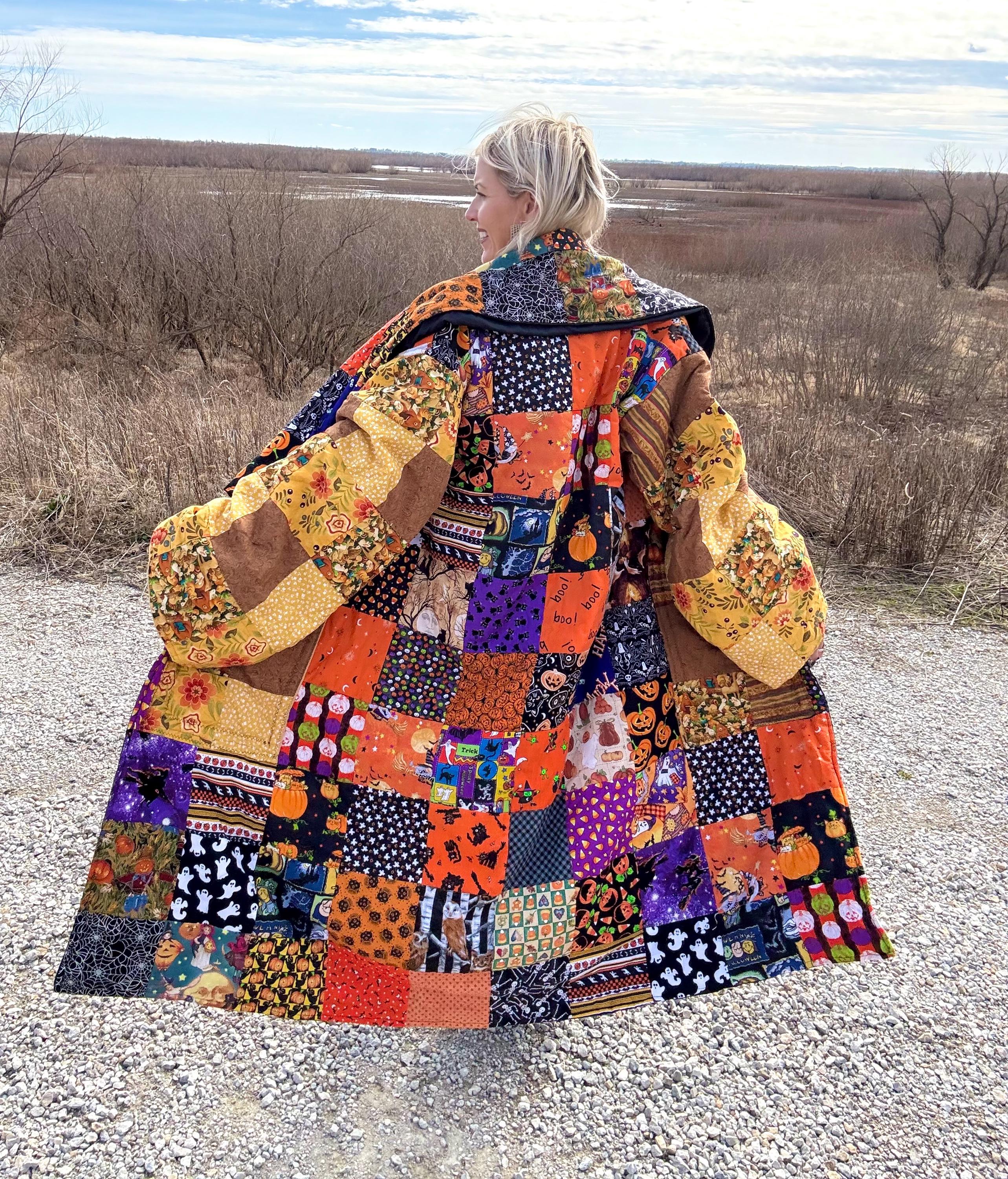 Halloween King Cozy Oversized Maximalist Men's Quilt Coat - Etsy