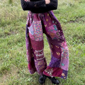 Lila Power Lätta Vida Quiltbyxor