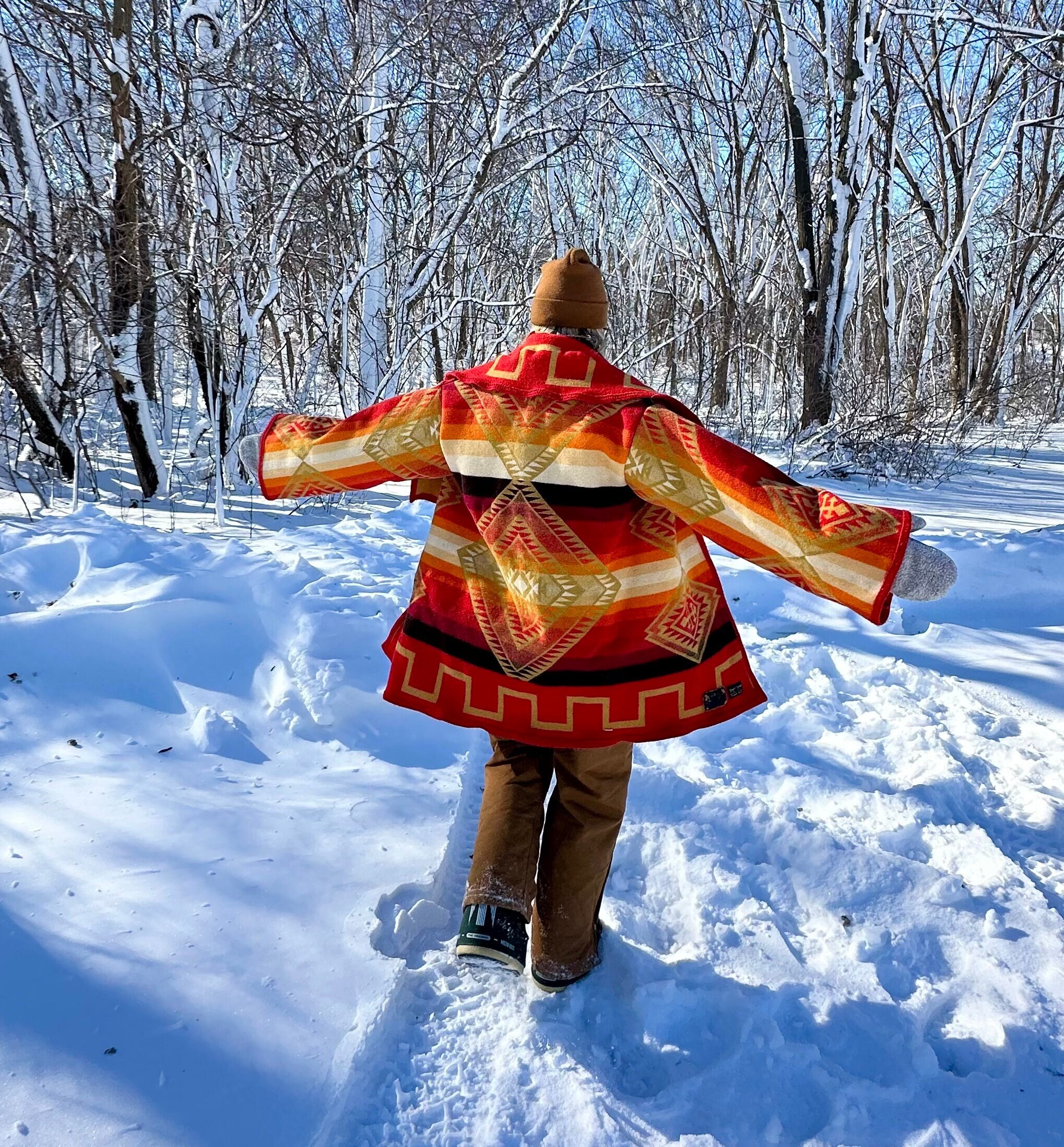 Mens native american shop blanket coats
