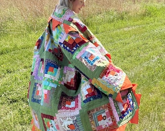 Hippie Soul Upcycled Antique Quilt Jacket