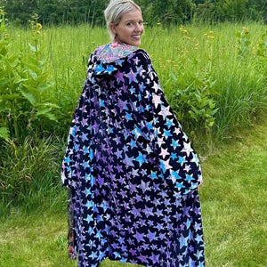 Satin Lined Black Velvet Sequin Star Glamour Robe - Etsy