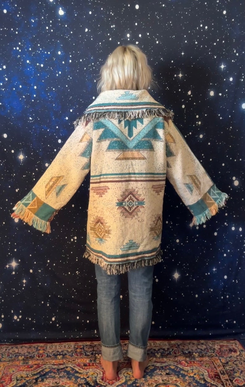 Desert Vibe Southwest Blanket Coat Etsy