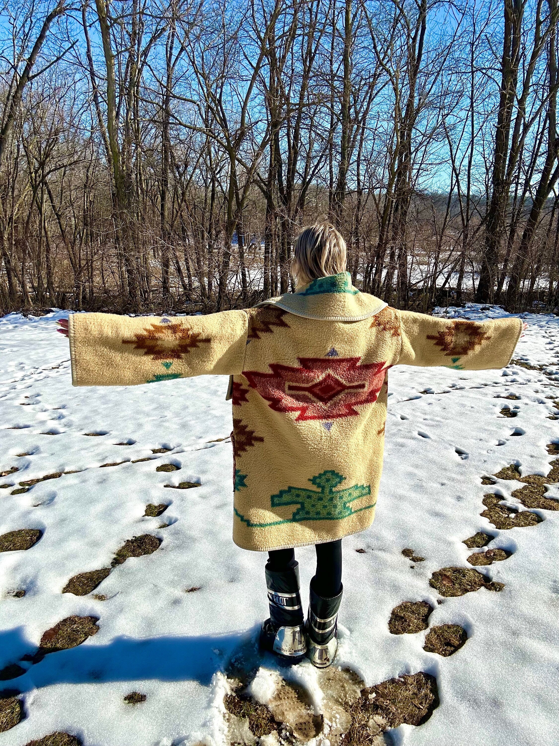 Mens Blanket Coat Etsy