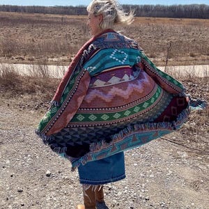 Western Wonders Blanket Cardigan