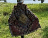 Complementary Mandala Art Blanket Coat