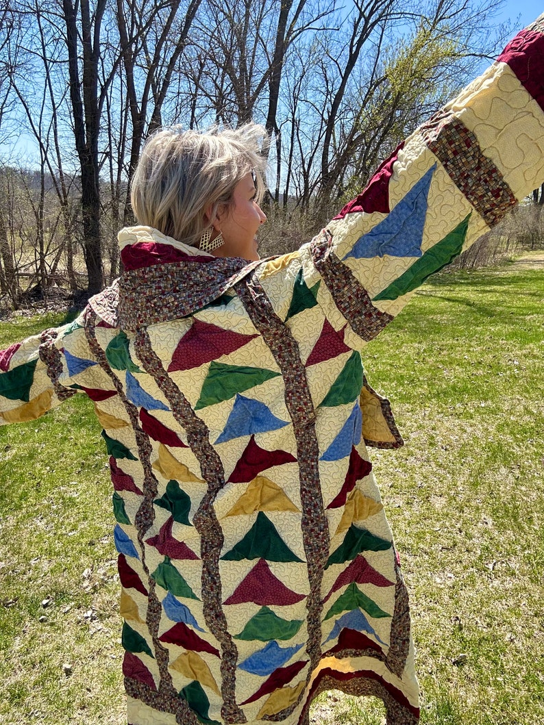 Golden Flying Geese Quilt Coat image 5