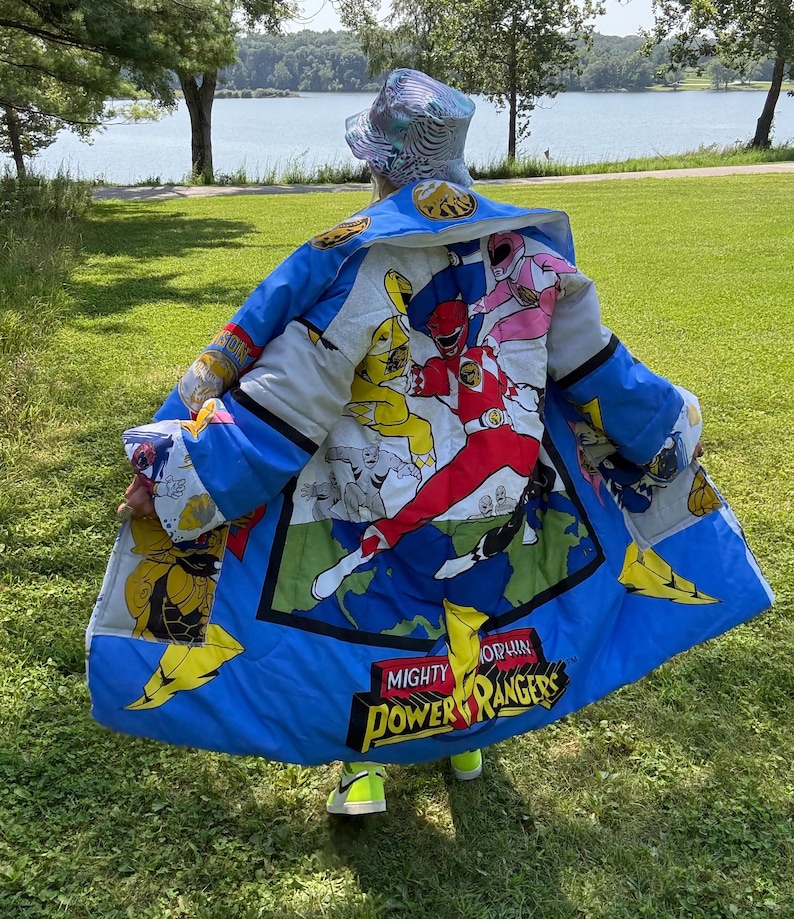 Mighty Power Rangers 90s Kid Cozy Blanket Coat - Etsy