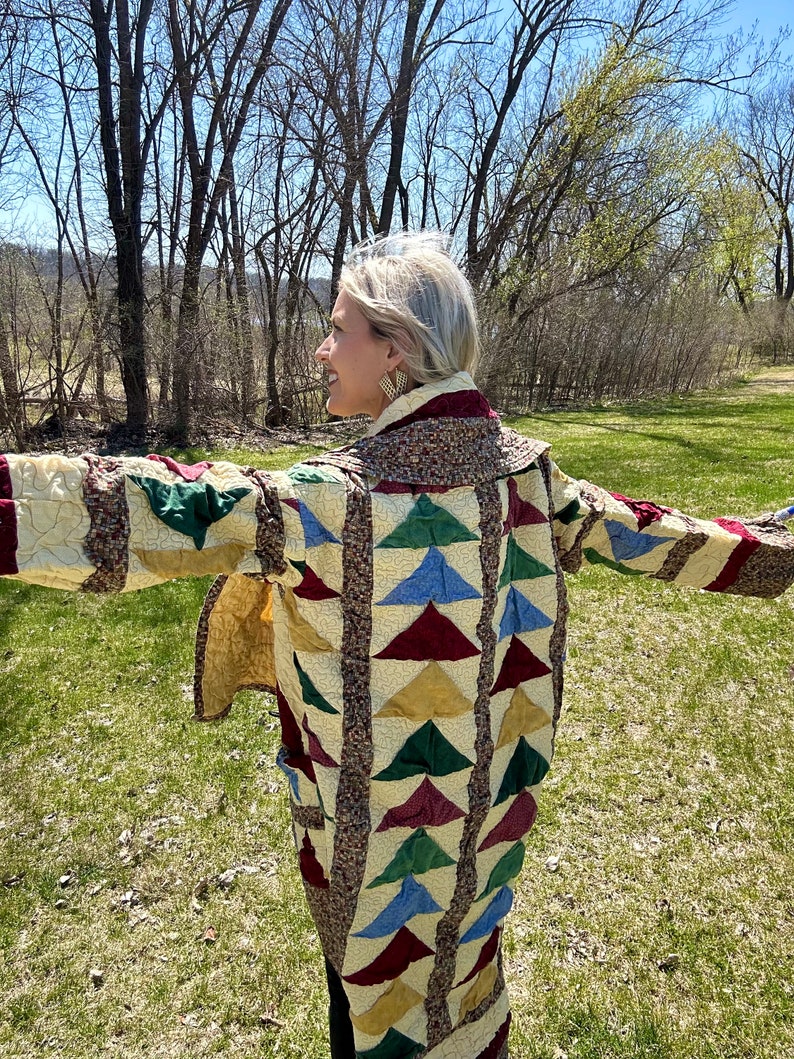 Golden Flying Geese Quilt Coat image 9