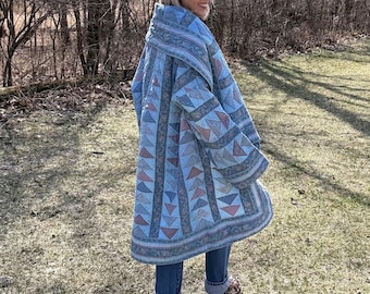 Baby Blue Royale Cozy Quilt Coat