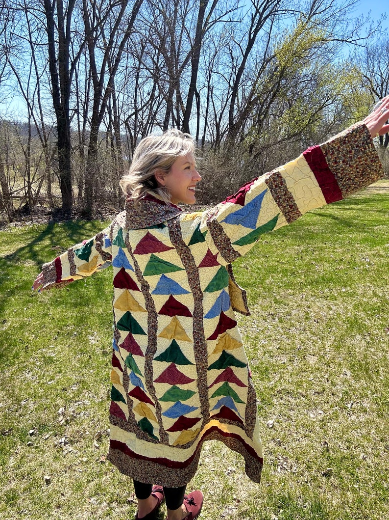 Golden Flying Geese Quilt Coat image 8