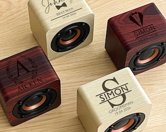 Personalized Wireless Bluetooth Speaker with engraving/ Engraved Portable Bluetooth Speaker/ Gift for Her/ Valentine&#39;s Day Gifts for Him