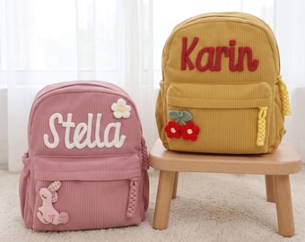 Personalized Toddler Backpack/ Custom Name Kids School Bag/ Summer Camp Bag/ Back To School Gift/ Preschool Backpack For Boys Girls