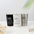 Personalized Stainless Steel Whiskey Cup/ Custom Engraved Pint cup/ Groomsmen Gift/ Bachelor Party Gift Favor/ Wedding Party/Bridesmaid Gift product logo