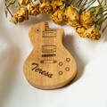 Personalized Guitar Pick Case, Solid Wood Picks Box, Custom Plectrum Holder, Gift for Dad, Best Gift for Guitar Player, father's day gift product logo