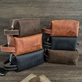 Personalized Engraved Toiletry Bag/ Men Toiletry Bag/ Mongogram Men Cosmetic Bag/ Travel Bag for Men/ Gift ideas for Men/ Leather Travel Bag product logo