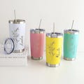 Personalized Birth Flower 20oz Tumbler/ Laser Engraved Tumbler/ Birth Flower Tumbler/ Stainless Steel Mug/ Travel Cups/ Insulated Tumbler product logo