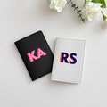 Personalized passport holder Luggage Tag, Monogram Initial Passport Cover Case, Leather Passport case and Luggage Tag, Bridal party gifts product logo