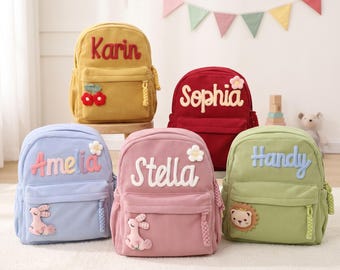 Personalized Kids Backpacks With Name/ Custom Corduroy Backpack/ Custom Name Toddler School Bag/ Kindergarten Kids Bag Gift / Preschool Bag