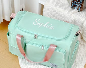 Personalized Duffle Bag/ Custom Name Embroidered Travel Bag/ Initial Gym Bag/ Overnight Camp Bag/ Weekender Gift For Him Her Bridesmaid