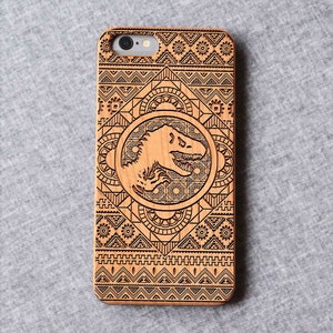 Jurassic Park world wood Phone case for iPhone 15, 15 Plus, 15 Pro Max | iPhone 14 Pro Max, Mini | 13 Pro Max, 12 Mini | iPhone 11