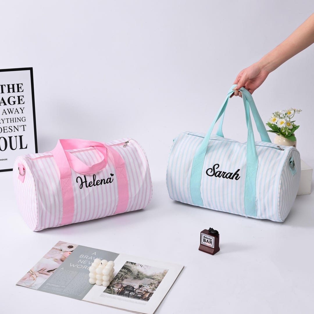 Personalized Kids Embroidered Monogrammed Duffel Bag/ Custom Toddler ...
