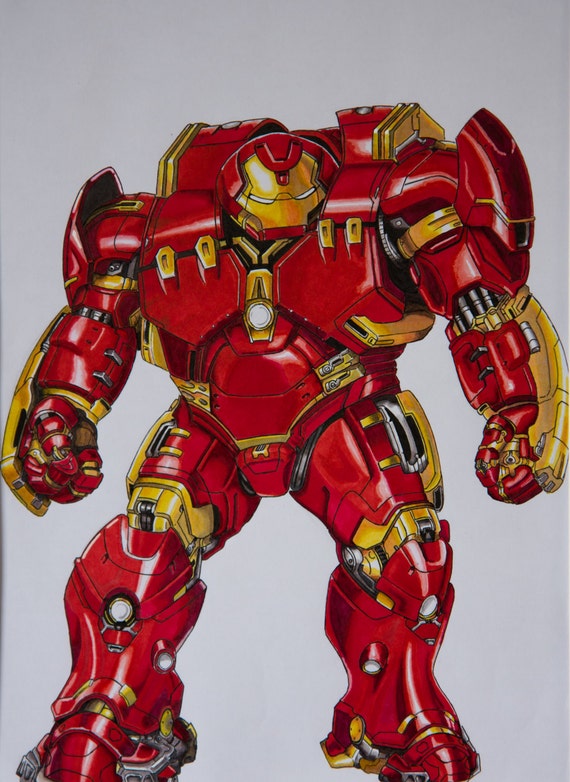 Hulkbuster Drawing Images
