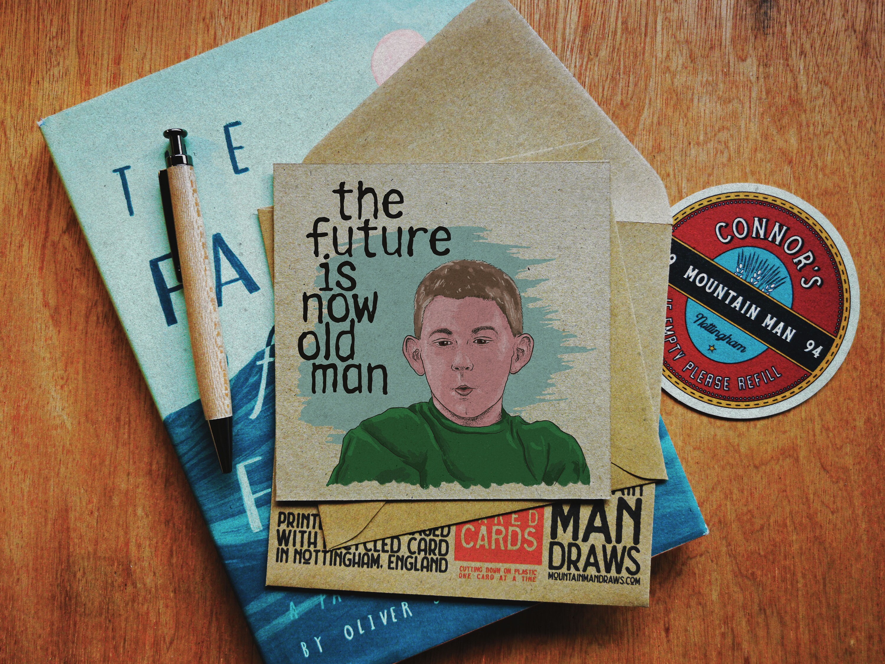 The Future Is Now Old Man Malcolm In The Middle Card Etsy