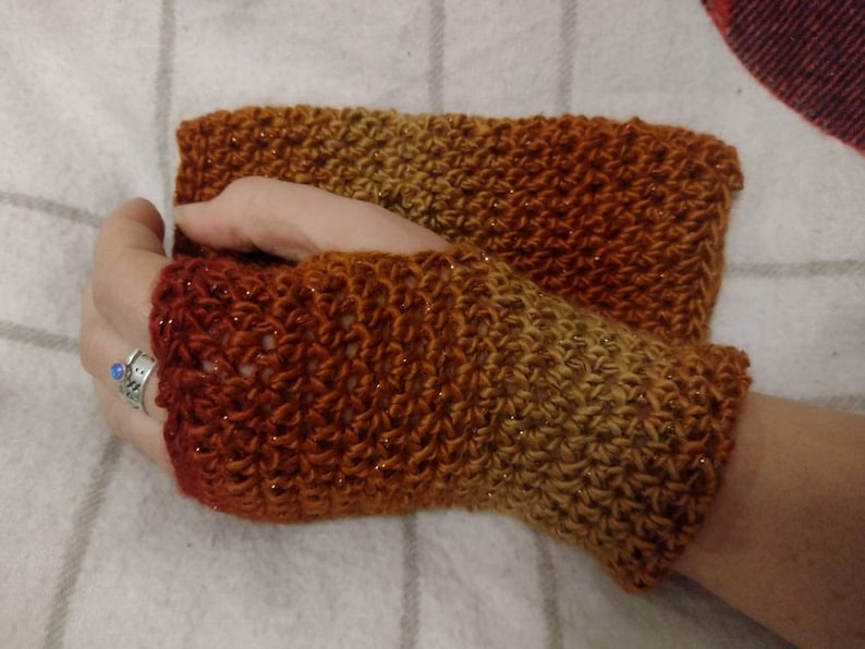 Witchy Wrist Warmers / mermaid gloves / rainbow arm warmers / fingerless mittens LAST CHANCE image 9