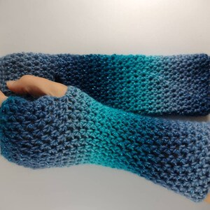 Witchy Wrist Warmers / mermaid gloves / rainbow arm warmers / fingerless mittens LAST CHANCE 画像 4