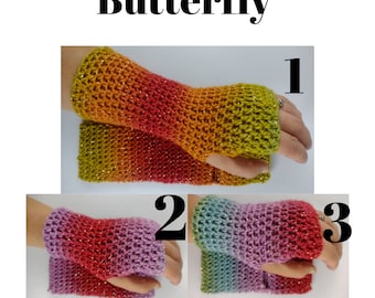 Witchy Wrist Warmers READY TO POST / mermaid gloves / rainbow arm warmers / fingerless mittens