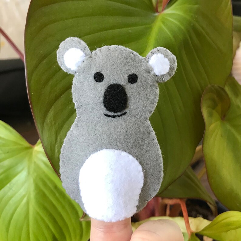 Native Australian animals Felt finger puppet set Etsy