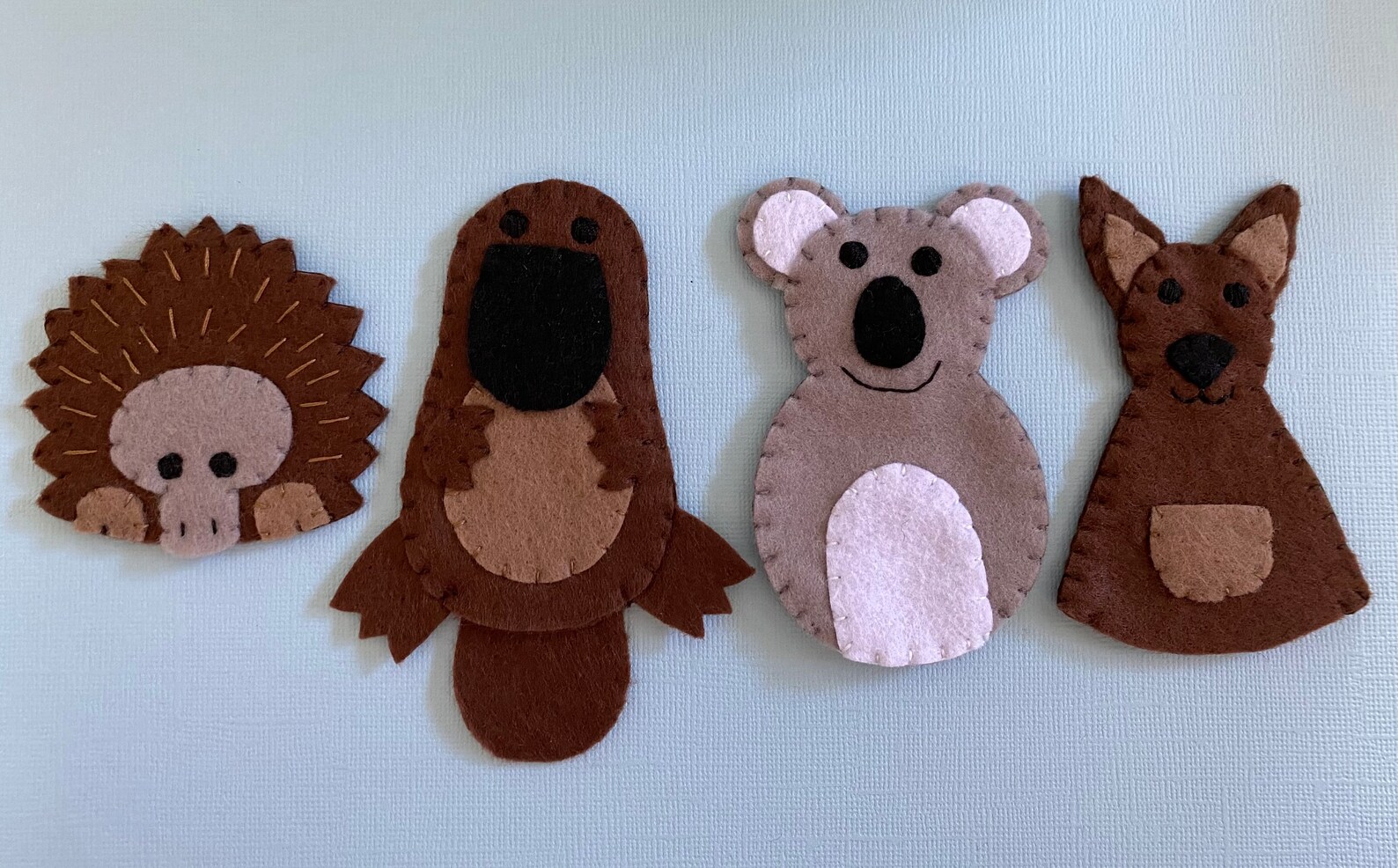 Australian Animals Felt Finger Puppet Set Etsy Australia