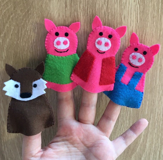 three little pigs hand puppets