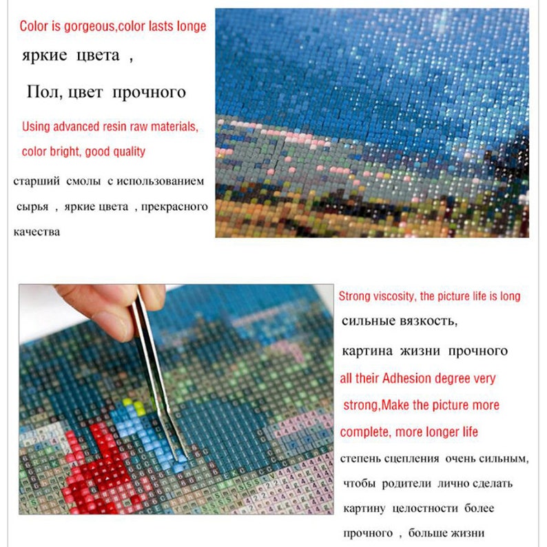 5D Diamond Painting Kit,Diamond Painting Stars Ocean Love Night,Beads Cross Stitch,Embroidery,Diamond Mosaic,Full Drill Square,Worldwide