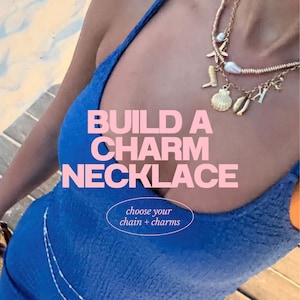 Customized Charm Necklace, Charm Bar