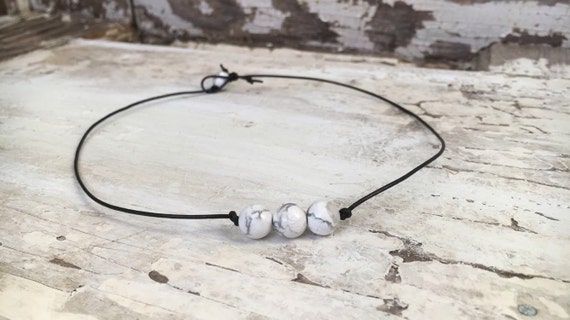 marble pearl choker