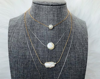 Golden Pearl Necklace