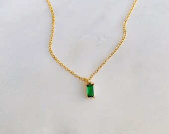 She’s a Gem Emerald Green Gem Necklace
