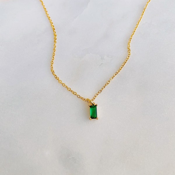 She’s a Gem Emerald Green Gem Necklace