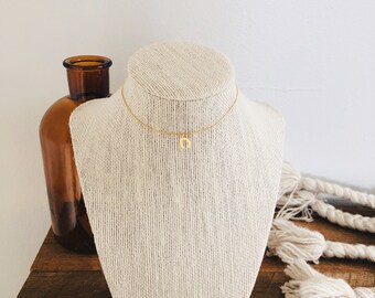 Minimalist Good Luck Golden Horseshoe Choker Necklace