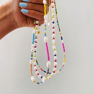 Summer Multicolored Beaded Necklaces