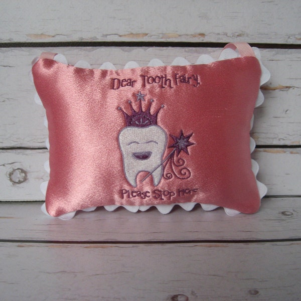 FREE SHIPPING/Tooth Fairy Pillow/Tooth Pocket/Girls Tooth Fairy Pillow by   https://www.etsy.com/shop/HummingbirdGoods