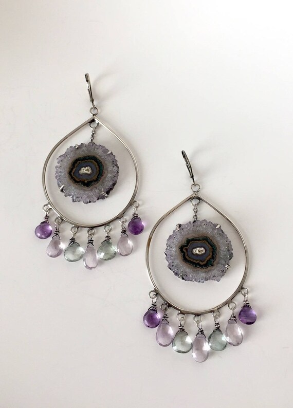 Dreamcatcher Amethyst Earrings