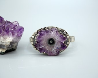 Deep Purple Amethyst Stalactite Bracelet