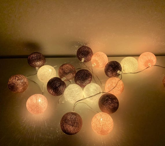 Cadena De Luces LED Cottonballs "Mix Dark Red" - España