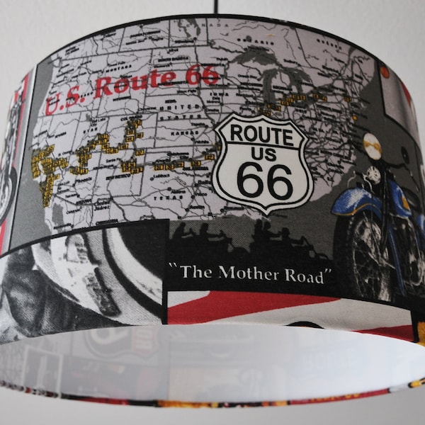 Lampenkap "Route 66"
