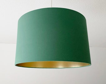 Lampshade "Moss Green-Gold"